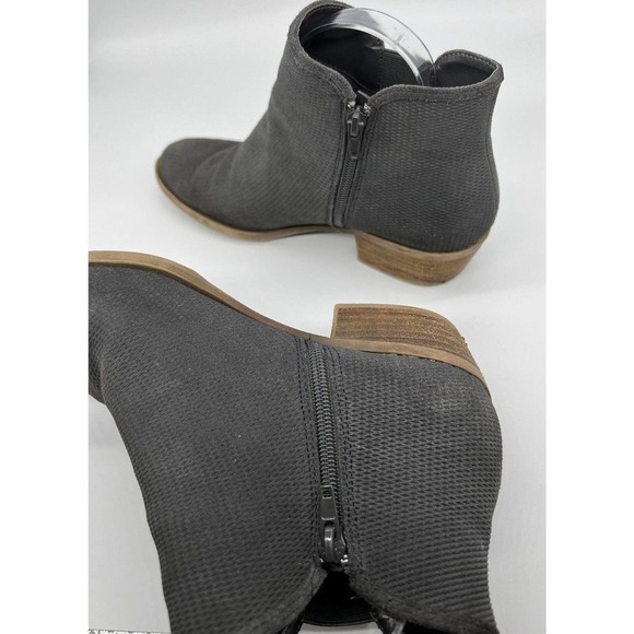 Kensie Womens Size 8.5 Gerona Flexible Foam Suede Casual Ankle Booties Dark Gray - Picture 5 of 9